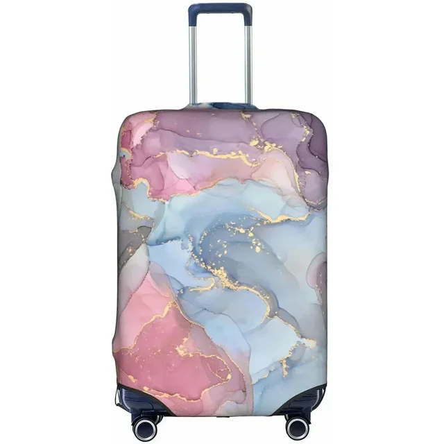 Housse de Valise Housse de Protection pour Compartiment à Bagages 18-32 Pouces Résistante à l'Usure Housses Anti-Poussière Durables pour Valise de Voyage Marbre TG