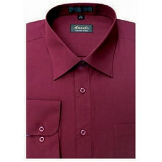17 1 2 37 dress shirt Calvin Klein Dress Shirt Men 17 1/2 (36/37) XL Pink Lavender Steel Plus New NWT