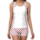 thumbnail image 4 of Ropa Interior Y Sujetadores Conservadores de Dos Piezas Conjunto de Traje de Baño con Sujetador Acolchado sin Mangas Cuello Redondo Traje de Baño Impreso Casual, 4 of 9