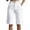 *White, variant on VBVC Women's High Waisted Pleated Bermuda Shorts,Button Front Straight Leg Dressy Shorts For Women,Ladies Business Work Office Shorts with Pockets,Khaki,S-3XL