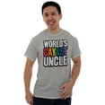 thumbnail image 5 of Worlds Gayest Uncle Birthday Pride Men's Graphic T Shirt Tees Brisco Brands S, 5 of 5