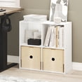 thumbnail image 2 of Furinno LUDER 4-Cube Open Shelves Bookcase. 9.5 x 24.6 x 23.7. White, 2 of 5