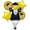 Gold, variant on PMU Graduation Girl Jumping Smiley Grad Balloon Bouquet | Jumping Grad Mylar Balloons | Jump for Joy Graduation Smiley Grad Balloon | Grad Foil Balloons Bouquet Gold (5/Pkg) Pkg/1