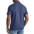 thumbnail image 3 of Men's Polo Shirt Short Sleeve Collared Button Placket Classic Fit Lightweight Casual Golf Polo Shirt, 3 of 7