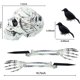 thumbnail image 1 of Halloween decorative floor skull simulation skull props Ghost Festival garden skull ornaments,Skull and two crows, 1 of 1