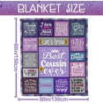 thumbnail image 4 of Friend Blanket, Best Friend Birthday Gifts for Women, Gifts for Best Friends Women, Friendship Gifts for Women Friends, Bestie Birthday Gifts for Women, Friendship Throw Blanket 60"x50", 4 of 5