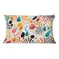 thumbnail image 3 of Designart "Cheetah Rainbow Deluge" Polka Dots Printed Throw Pillow, 3 of 5