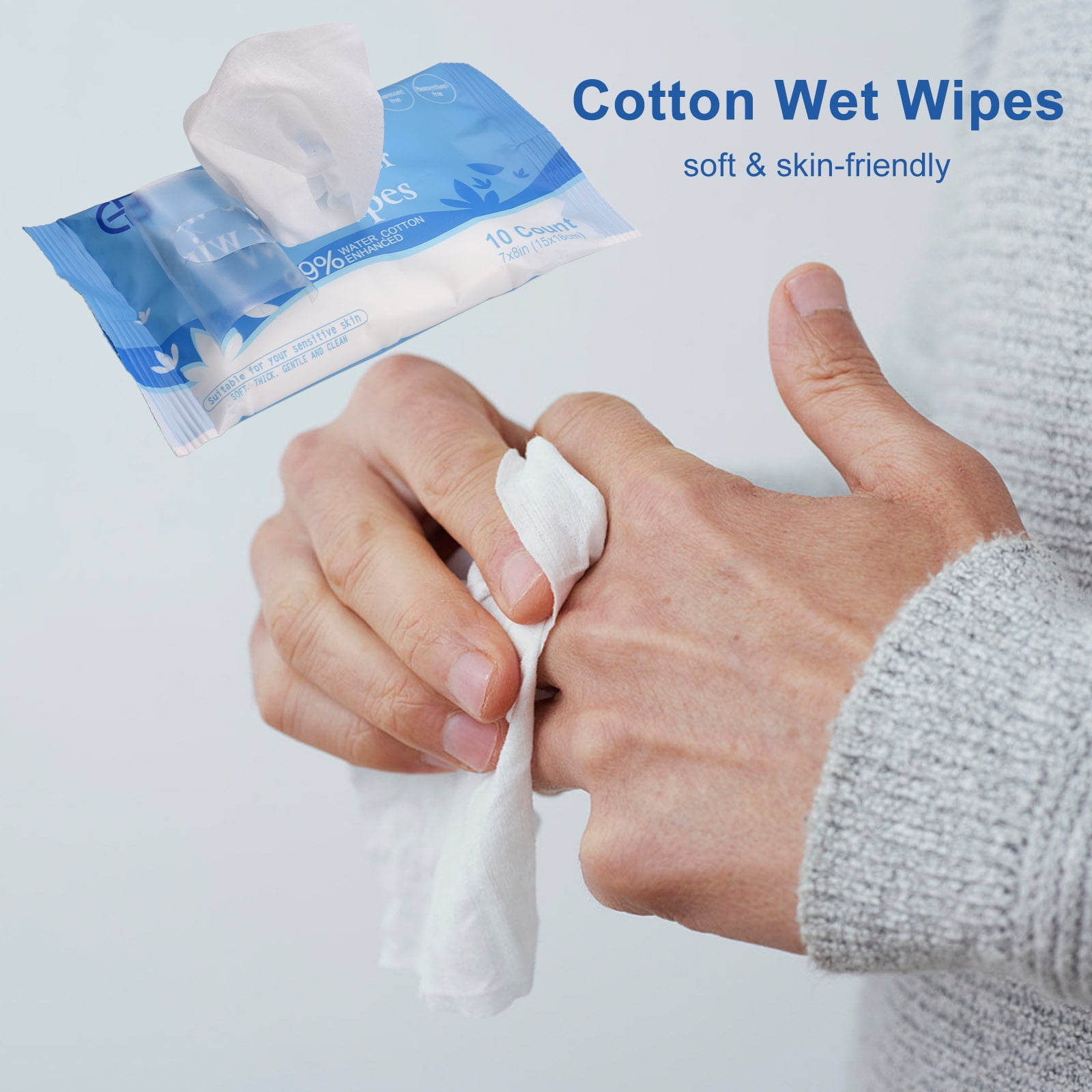 soft cotton wet wipes