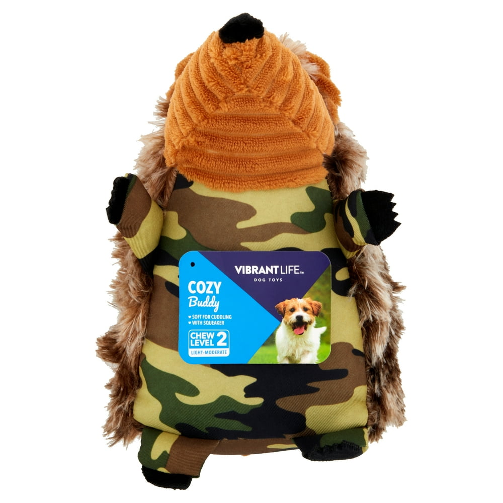 Vibrant Life Cozy Buddy Hedgehog Dog Toys
