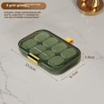 thumbnail image 1 of Weekly Medication Organizer with Daily Dose Compartments, Portable Sealed Pill Box for Travel & Daily Use, Durable Plastic Design, Small Size, Green Color, Large Capacity Storage for Pills and, 1 of 5