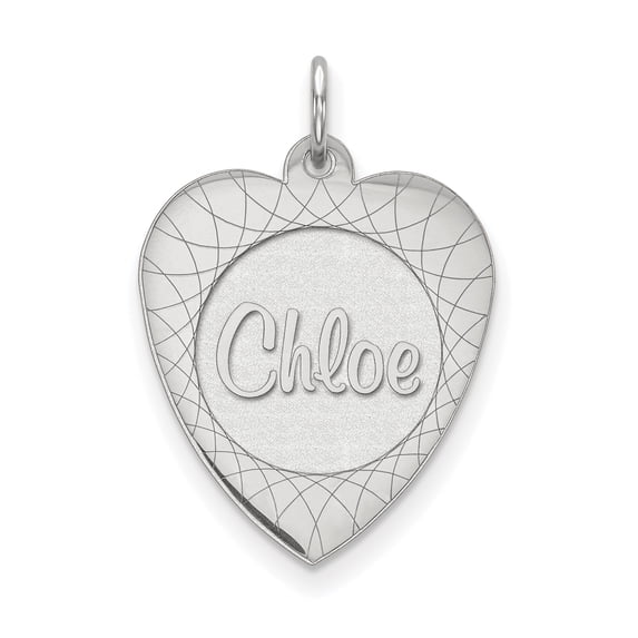 14k White Gold Heart Disc Nameplate - Flyer Pg. 4