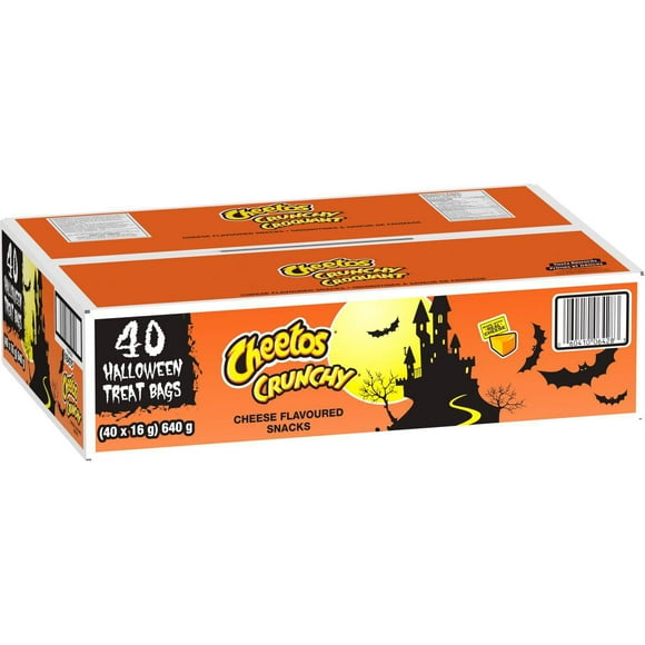 Cheetos grignotines à saveur de fromage Croquant – sacs d’Halloween, (40 sacs de 16 g). 640 g.