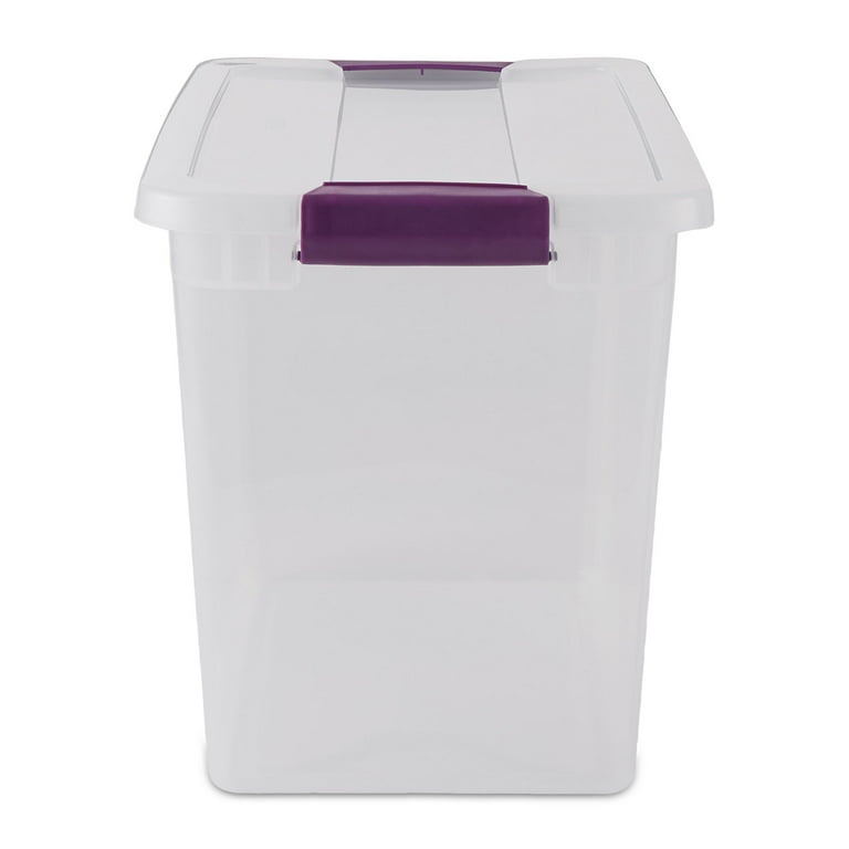 Sterilite Corporation 6-Pack Sterilite Medium 6.75-Gallons (27-Quart) Clear  Tote with Latching Lid in the Plastic Storage Containers department at