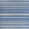 thumbnail image 5 of 2' x 3.5' Blue Striped Rectangular Area Throw Rug, 5 of 6