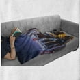 thumbnail image 6 of City Soft Flannel Fleece Throw Blanket, Nighttime at Dubai Vivid Display United Emirates Tourist Attraction Travel Theme, Cozy Plush for Indoor and Outdoor Use, 60" x 80", Multicolor, by Ambesonne, 6 of 6