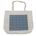 thumbnail image 1 of Oriental Shopping Bag, Bohemian Persian Paisley Leaves Floral Folk Design, Eco-Friendly Reusable Bag for Groceries Beach and More, 15.5" X 14.5", Cream, by Ambesonne, 1 of 2