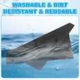 thumbnail image 3 of Uxcell Glasses Cleaning Cloth 7" x 5.6", Eyeglasses Polishing Cloth Soft Wipe Screen, Black 12 Pcs, 3 of 7