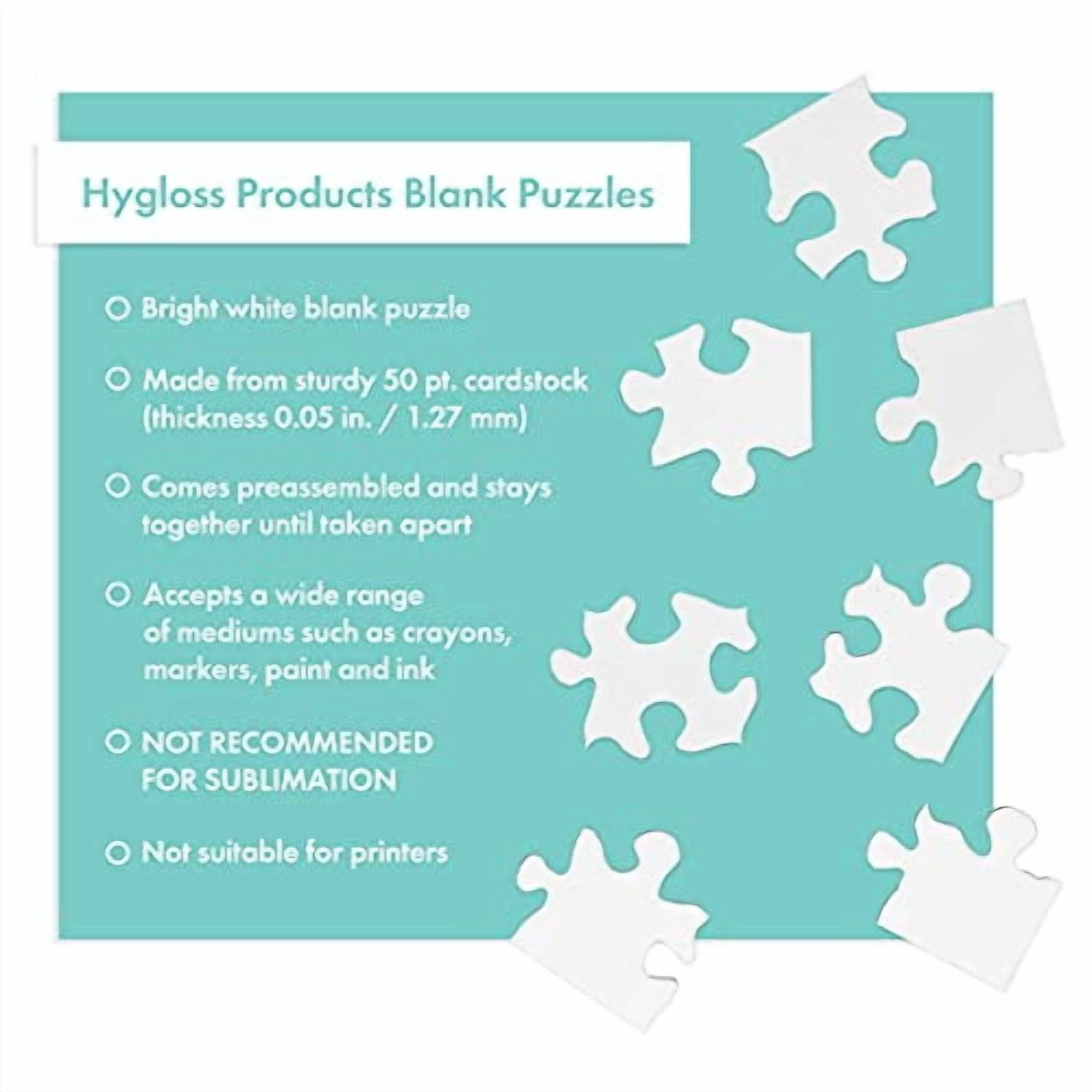Hygloss Compoz-A-Puzzle, 5.5" x 8", 12-Pieces, 24/Pkg.