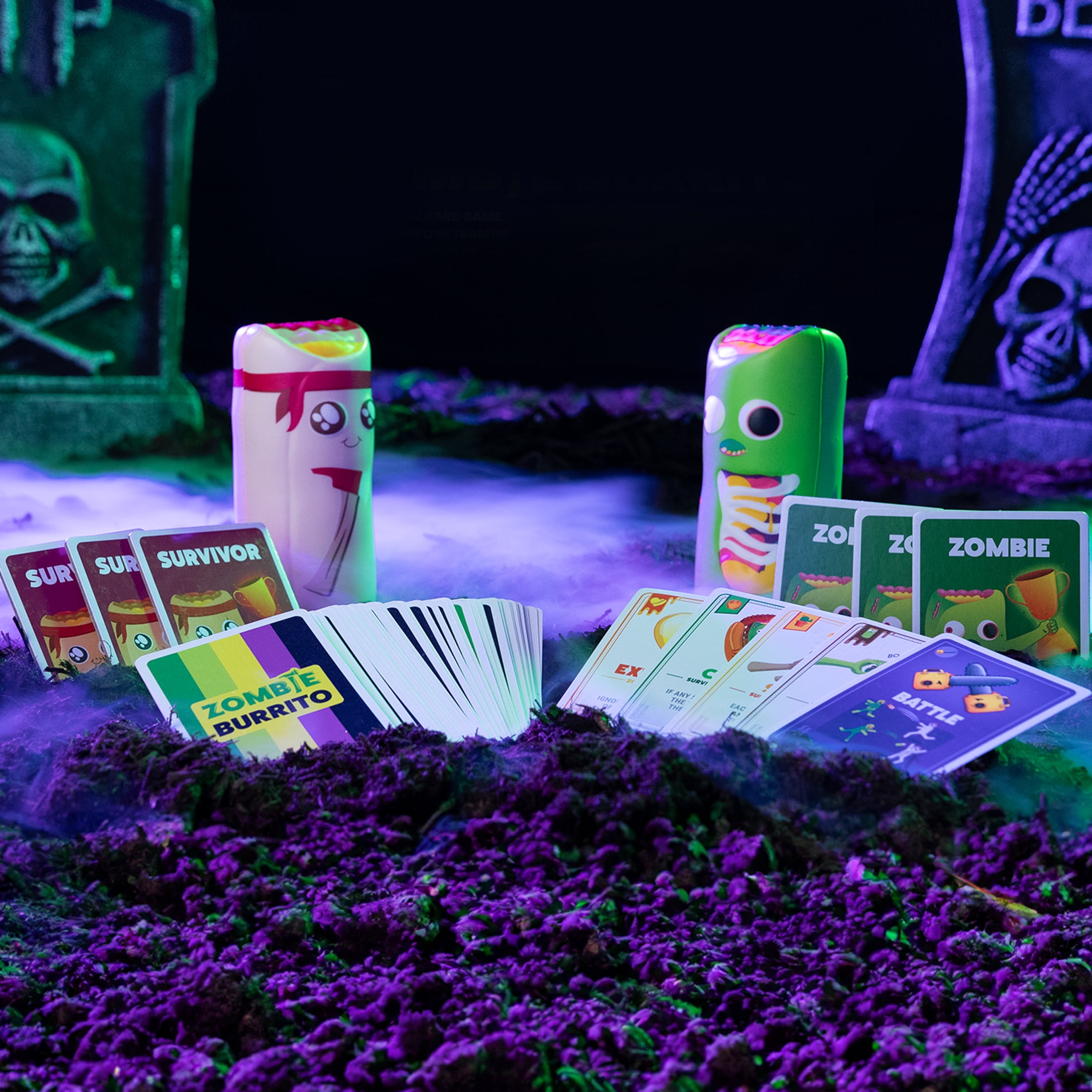Zombie Burrito by Exploding Kittens - 3-6 Players - Ages 7+ - 15 Minutes to Play - Dodgeball Zombie Card Game - Party Game, Ideal for Family Night, Kid and Adult