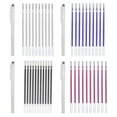 thumbnail image 3 of Heat Erasable Pens for Fabric,4 Colors Heat Erasable Fabric Marking Pens for Sewing, Quilting, Embroidery, Dressmaking, Tailors Sewing Chalk Pencils(White,5.91"), 3 of 5