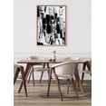 thumbnail image 6 of Kate and Laurel Sylvie Be Bold Framed Canvas Wall Art by Leah Nadeau, 31.5x41.5 Natural, Black and White Abstract Art for Wall, 6 of 7