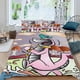 thumbnail image 2 of Wally Gator Conjunto de sábanas temático, trío de piezas, cómodo y amigable con la piel, diseño único, regalo de decoración para el hogar para familiares, amigos y fans,140cm *210cm, 2 of 6