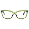 Jonas Paul Eyewear Blue Light Glasses Green Crystal, Magnifying Acrylic Lens, Unisex