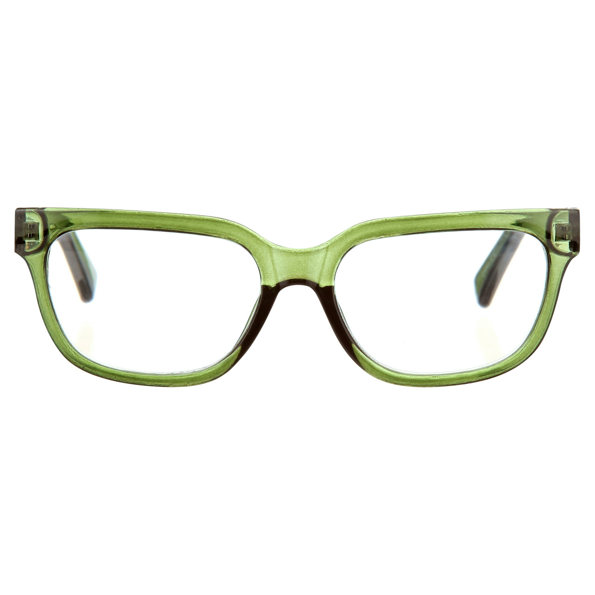 Jonas Paul Eyewear Blue Light Glasses Green Crystal, Magnifying Acrylic Lens, Unisex