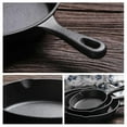 thumbnail image 2 of Cast Iron Skillet Pan for Indoor and Outdoor Use Grill Black B, 2 of 5