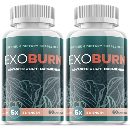 (2 Pack) Exoburn - Keto Weight Loss Formula - Energy & Focus Boosting Dietary Supplements for Weight Management & Metabolism - Advanced Fat Burn Raspberry Ketones Pills - 120 Capsules
