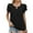 Black, variant on XuJwPNcy Summer Trendy Tops for Women Dressy Casual Business Work Blouses Ruffle Short Sleeve V Neck Chiffon Shirts