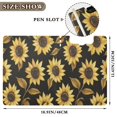 thumbnail image 3 of FORMRS A4 Clipboard Folder with Pen Holder Horizontal Foldable School Office Binder, Black Sunflower Pattern, 3 of 9