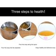 thumbnail image 4 of Filter Oil-Stainless Steel Oil Filter Grease Fat Strainer Kitchen Hepler Oil Separator, 4 of 7