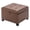 Style3 Rust Brown Faux Leather, variant on 17 Inch Storage Ottoman Foot Rest,Square Faux Leather Foot Stool,Small Ottoman with Storage,Padded Seat for Entryway,Living Room,Bedroom,Couch,Under Desk,Rust Brown
