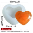 thumbnail image 2 of dajkiuy Heart-Shaped Candle Molds, Silicone Mold for Valentine Epoxy Resin Art, DIY Candle & Soap Making, 2 of 6