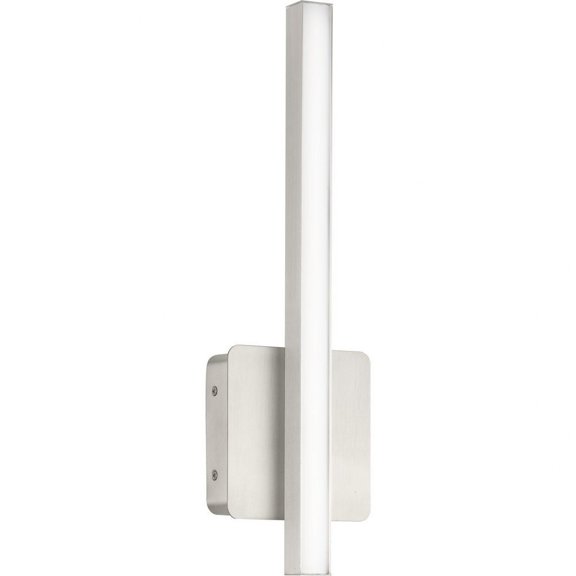 Phase 4 Collection 16 in. Brushed Nickel Small Modern Integrated 3CCT Integrated LED Linear Vanity Light