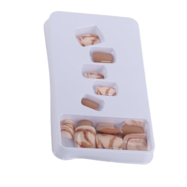 24 Piezas De Uñas Postizas Para Mujer, Pegamento De Cobertura Completa En Uñas, Punta De Uñas Postizas, Herramienta De Manicura, 12 Tamaños Diferentes Para Una Apariencia