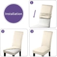 thumbnail image 4 of Funda de silla de uso versátil, súper elástica, extraíble y lavable para decoración de comedor, fácil de renovar el hogar, 4 of 5
