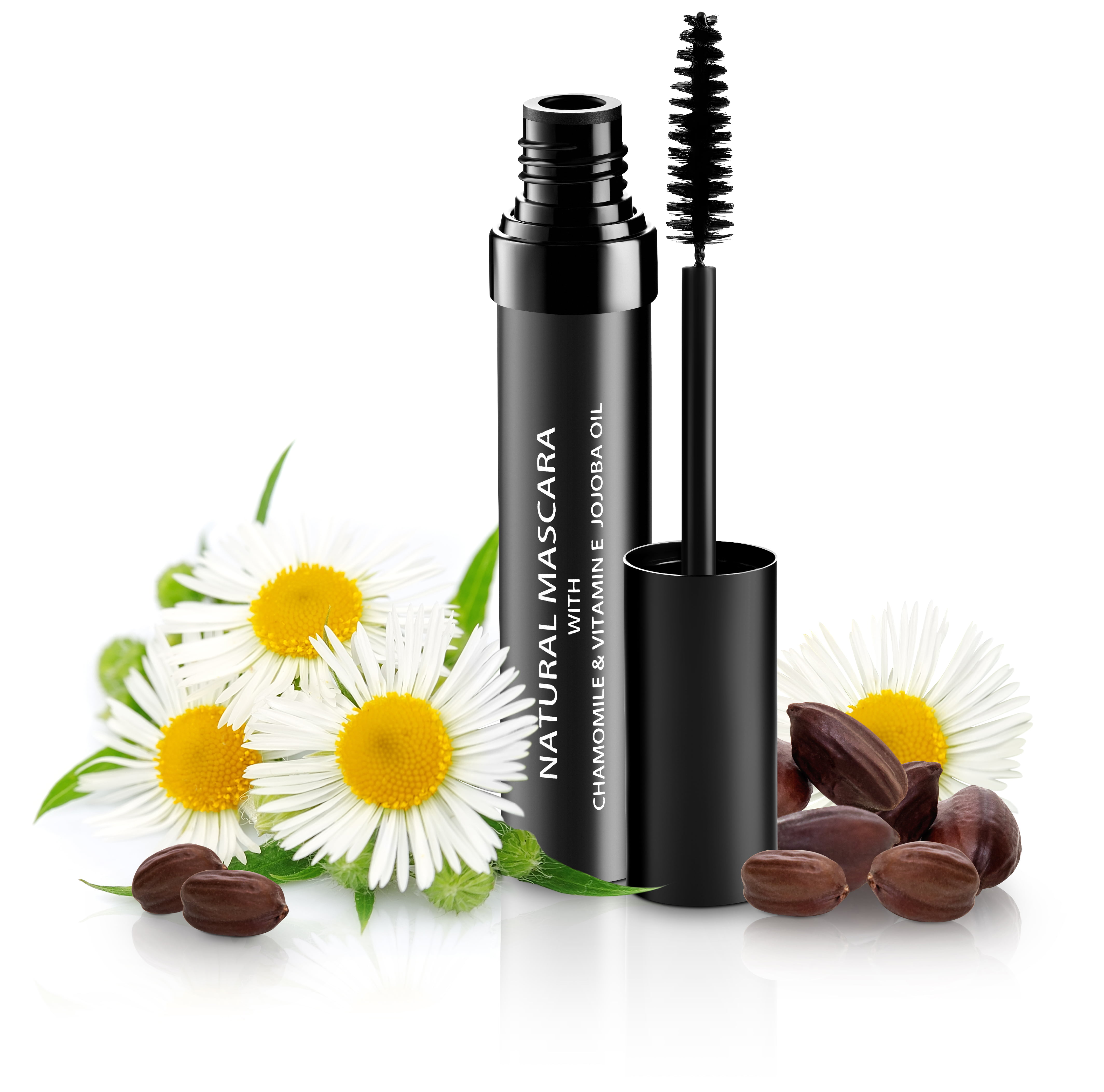 Natural Organic Mascara | 100% Natural Enriched With Chamomile, Vitamin Jojoba Oil | Vegan & Gluten Free, Nourishes and Conditions | Cruelty Free Safe For Sensitive Eyes - Walmart.com