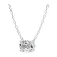 thumbnail image 3 of 3 Carat IGI Certified Oval Shape Lab Grown Diamond Pendant Necklace For Women |Fernanda Oval Solitaire Diamond Pendant With Gold Chain | Platinum FG-VS Quality, 3 of 5