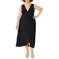 thumbnail image 2 of Star Vixen Robe Maxi Sans Manches en Tulipe pour Femmes Grande Taille, Noir, 2X, 2 of 4