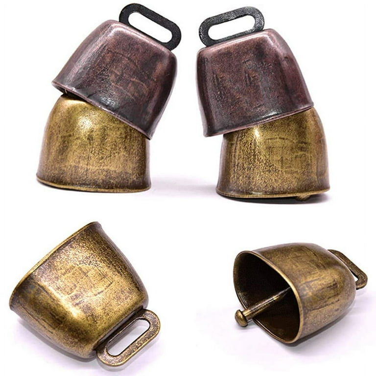 Gear GO 6 Pcs Metal Cow Bell, Cowbell Retro Bell for Horse Sheep