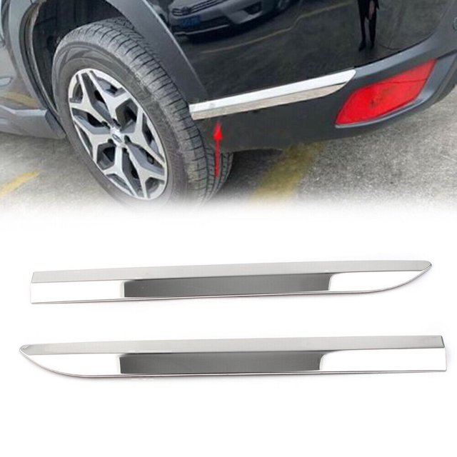 2 Pcs de Garniture d'Angle Arrière Chromée pour Subaru Forester 2019 - 2023