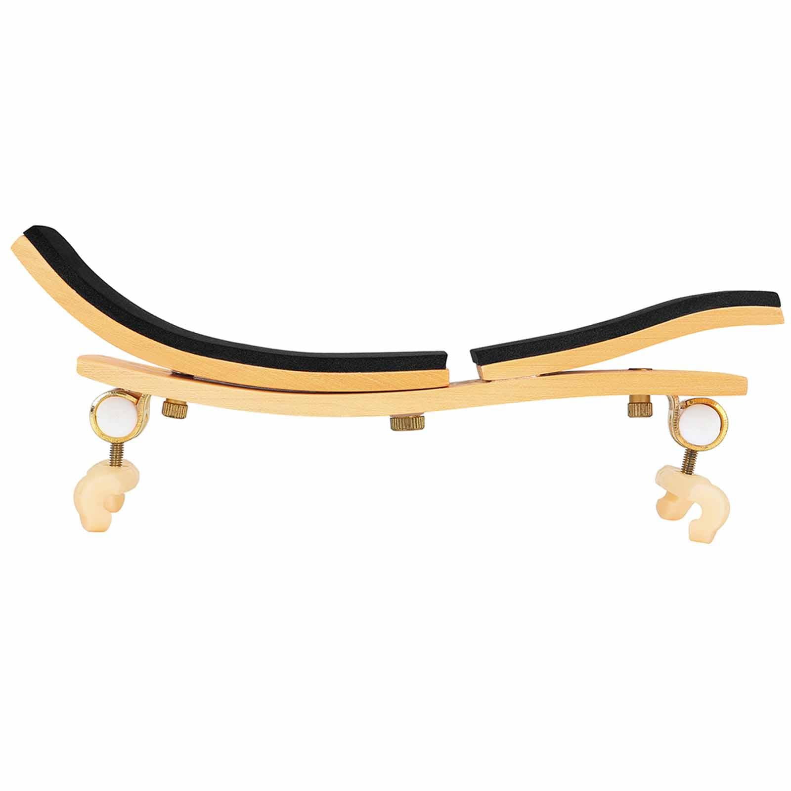 Violin Shoulder Rest Support Adjustable Height Wood EVA Silicone Comfort for Beginner Student Musician Playing