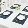 thumbnail image 7 of Unique Bargains 6 Pack Faux Leather Placemats for Kitchen Dining Table Decor Dark Blue, 7 of 7