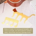 thumbnail image 4 of Uxcell Cute Cat Shaped Metal Music Book Clip and Music Stand Page Holder, Piano Sheet Music Holders Music, Gold, 4 of 5