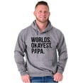 thumbnail image 3 of Worlds Okayest Grandpa Dad Father Day Men's Big & Tall Graphic Hoodie Brisco Brands 5X, 3 of 4
