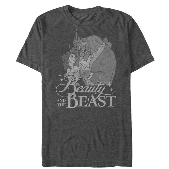 Men's Beauty and the Beast Scale Classic Graphic Tee Charcoal Heather X Large