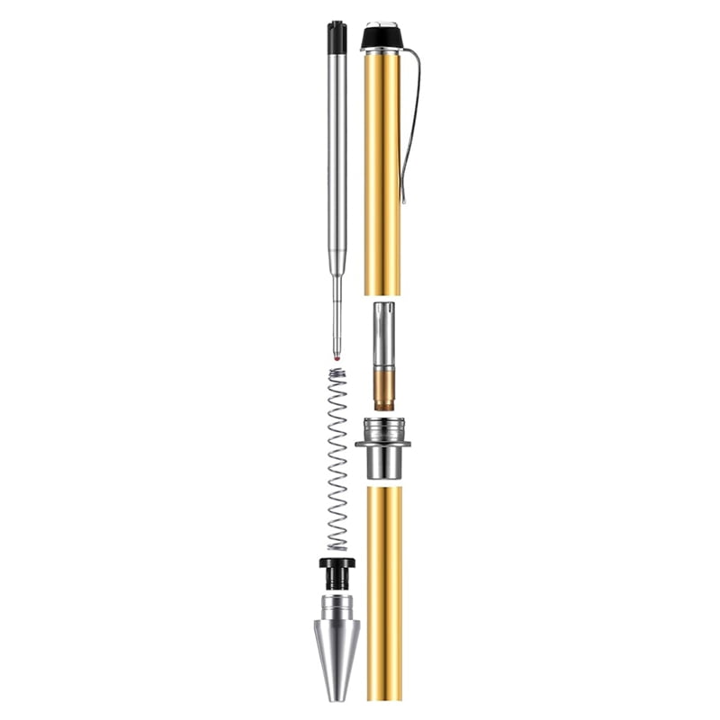 6 Pieces Wood Turning Pen Set with Refills Rotating Pen Kit for Wood Turning Bulk Lathe Turning Supplies for Pen Making