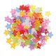 thumbnail image 1 of 100 botones redondos de plástico con forma de estrella y fresa para manualidades de costura hechas a mano., 1 of 9